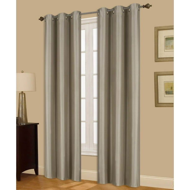 2PC NOA Foam Lined 100% Heavy Thick Blackout Grommet Window Curtain Panels 108" 2PC NOA Foam Lined 100% Heavy Thick Blackout Grommet Window Curtain Panels 108"